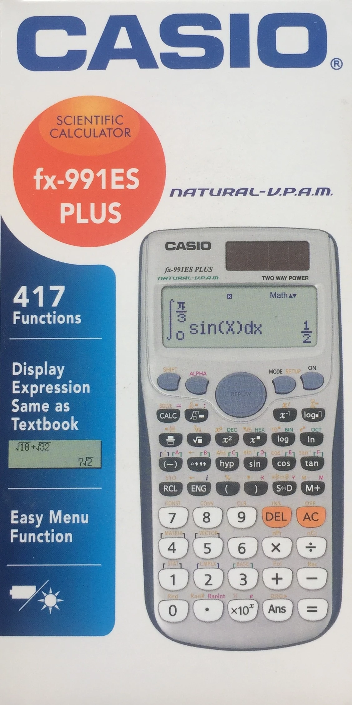 Casio Scientific Calculator Fx-991ES PLUS