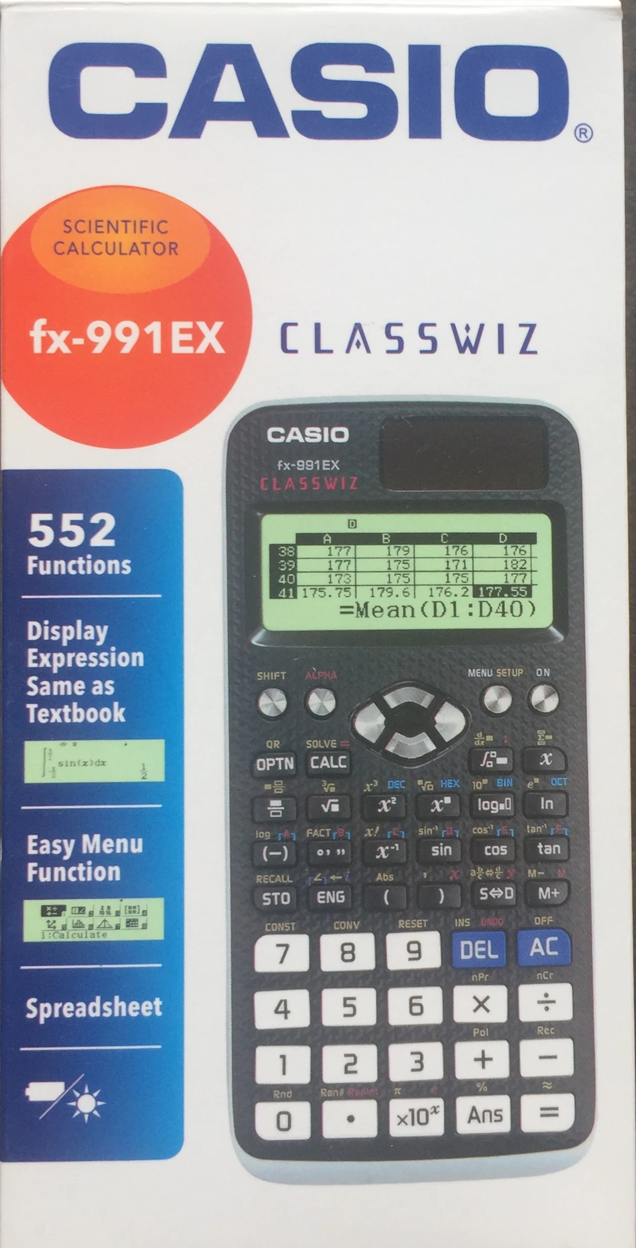Casio FX-991ex Scientific Calculator Classwiz