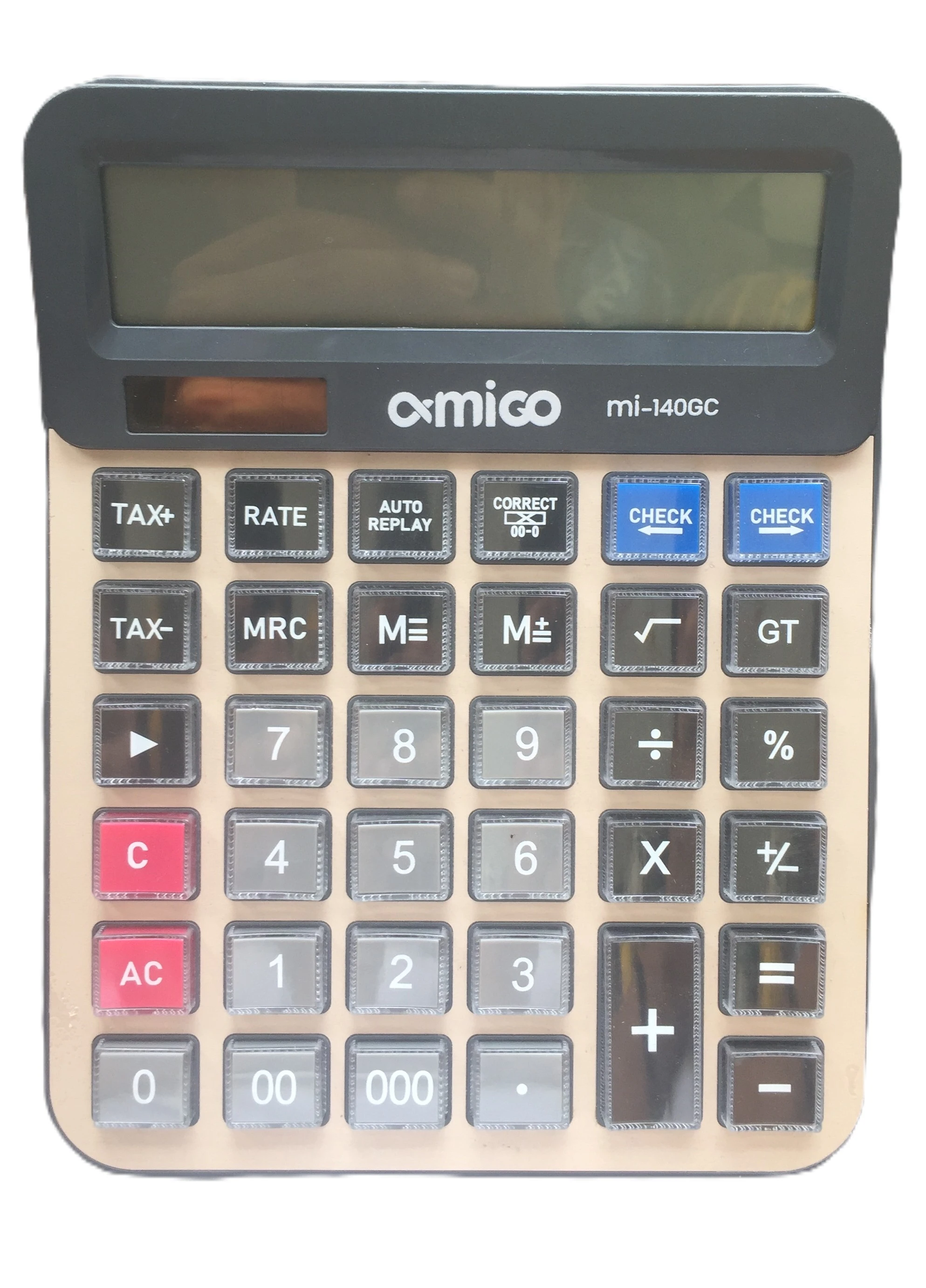 Amigo Gold 1 year Warranty Electronic Calculator 140GC