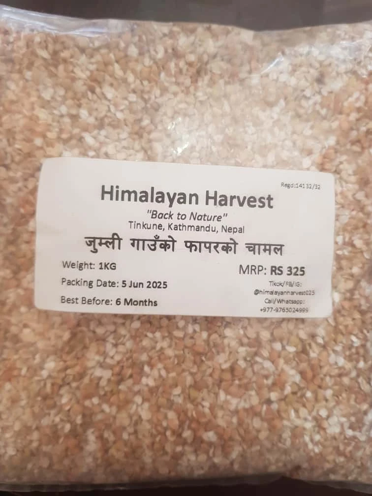 Organic Jumli Faphar ko Chamal | Buckwheat groats 1 KG